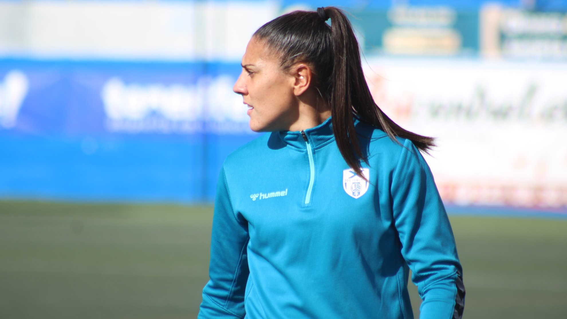 Cristina Martín-Prieto durante un entrenamiento de la UDG Tenerife.