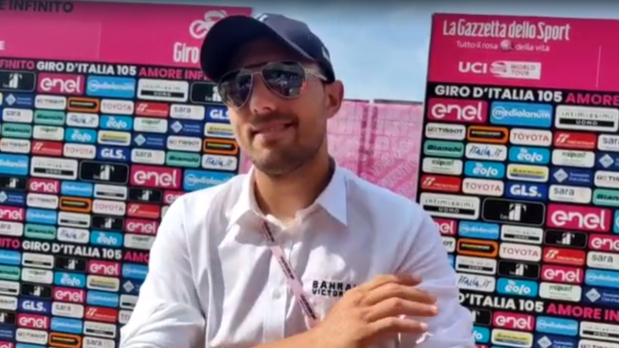 Sonny Colbrelli, a MARCA desde el Giro: las opciones de Landa, su salud...