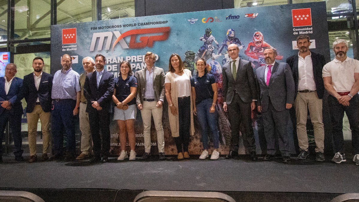 Imagen de la presentación del GP de España 2022 de Motocross.
