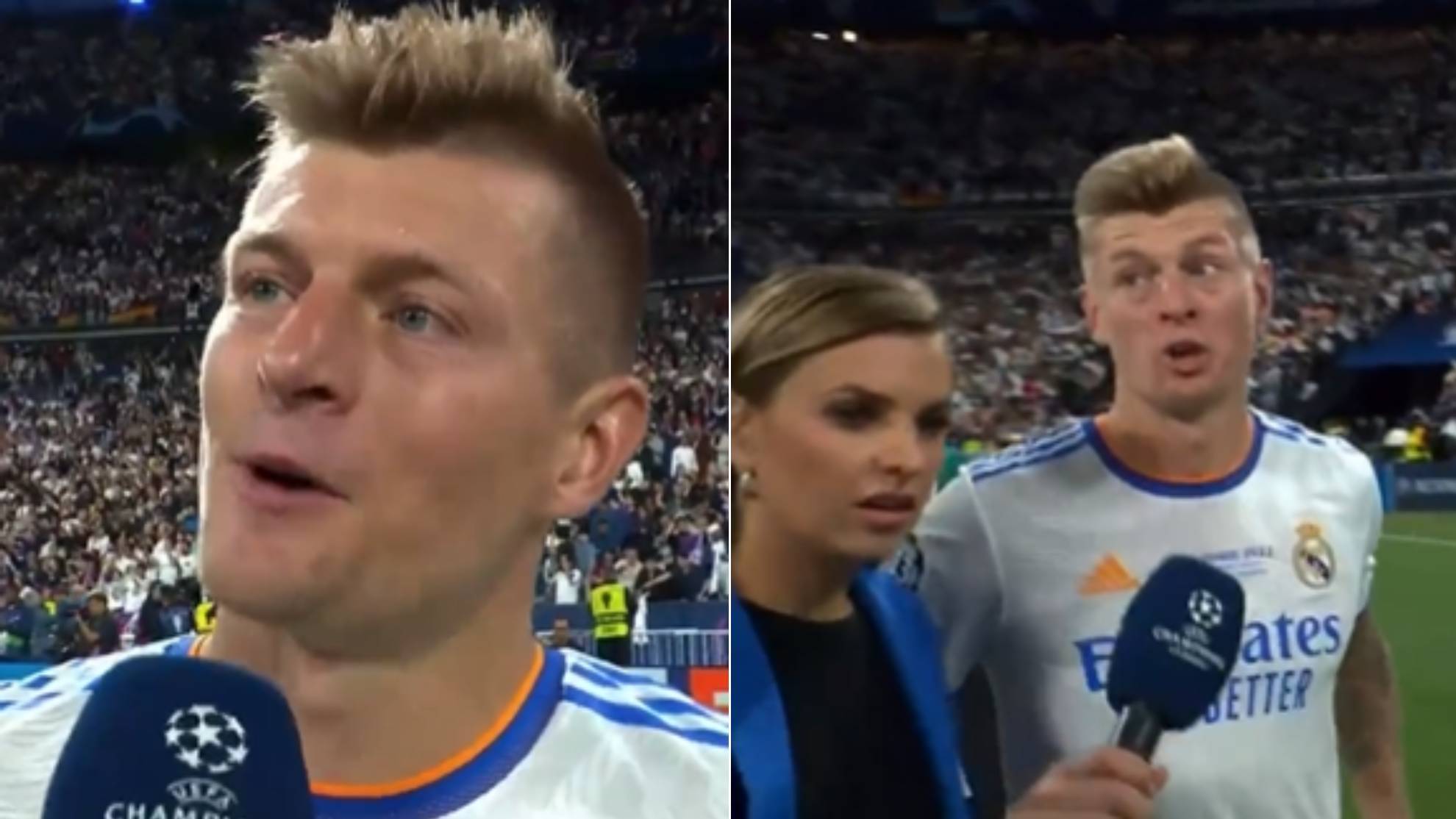El cabreo de Kroos con un periodista alemán tras ganar la Champions: "Se te ocurren dos preguntas tan malas..."