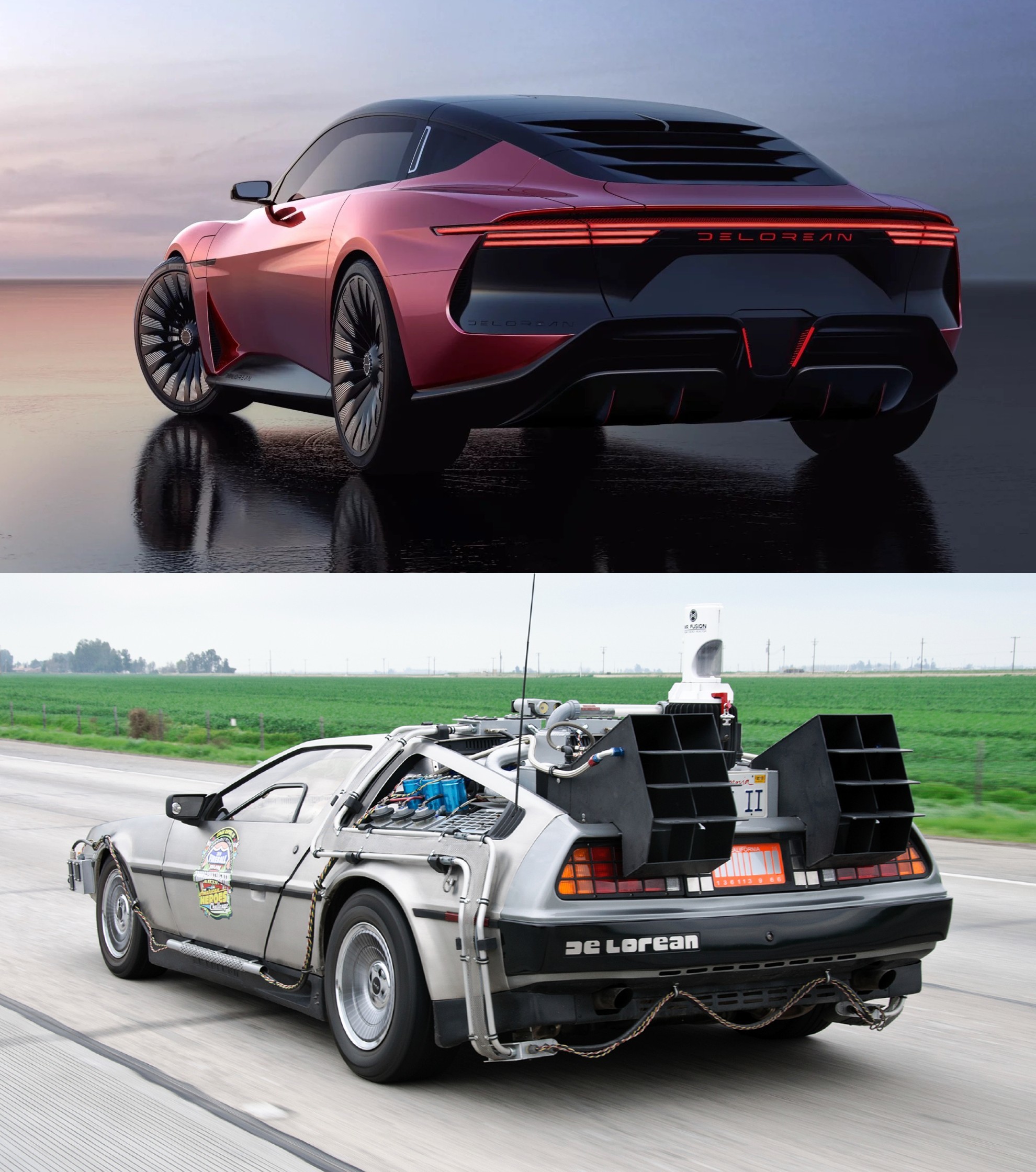 DeLorean Alpha5 - Regreso al futuro - DMC-12 - coupe electrico - Doc - McFly - Hollywood
