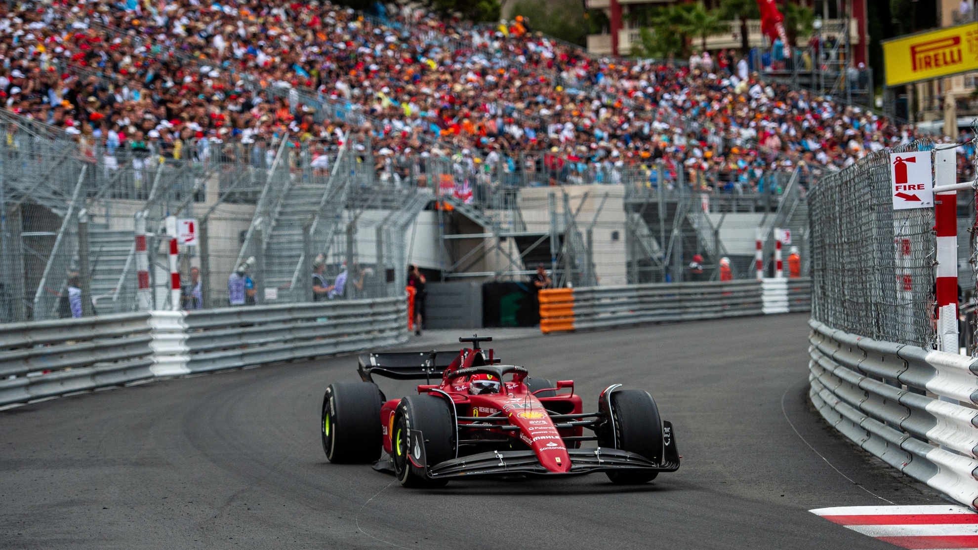 Leclerc, durante el GP de Mónaco.