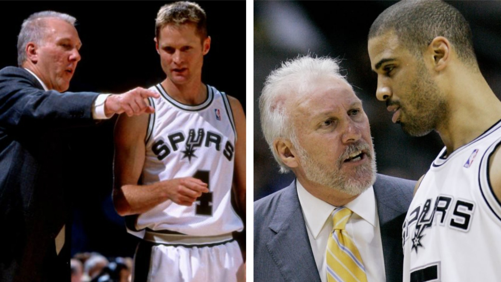 Gregg Popovich, with Steve Kerr and Ime Udoka.