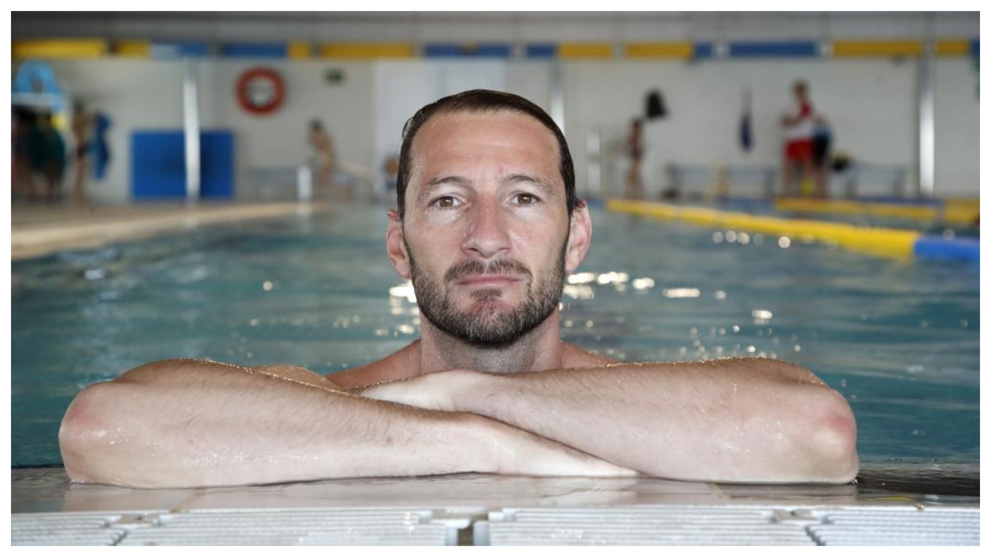 Daniel López Pinedo, en la piscina del Atlétic-Barceoneta