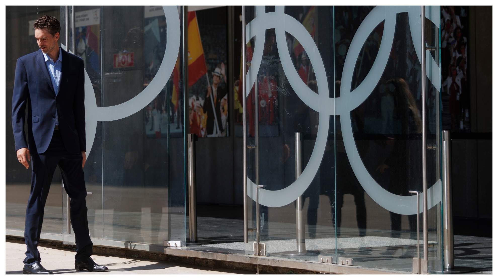 Pau Gasol a su llegada ayer a la Asamblea General del Comité Olímpico Español (COE).