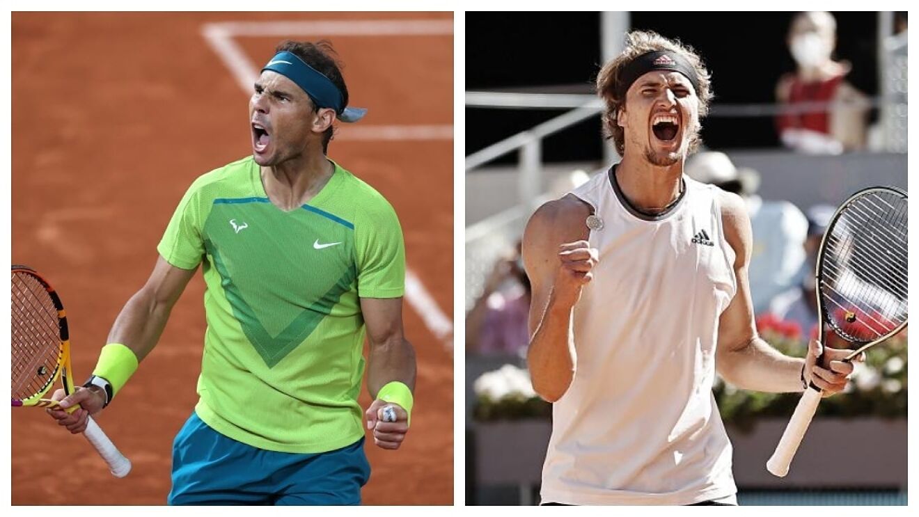 Nadal - Zverev: horario, canal y dónde ver en TV hoy la semifinal de Roland Garros