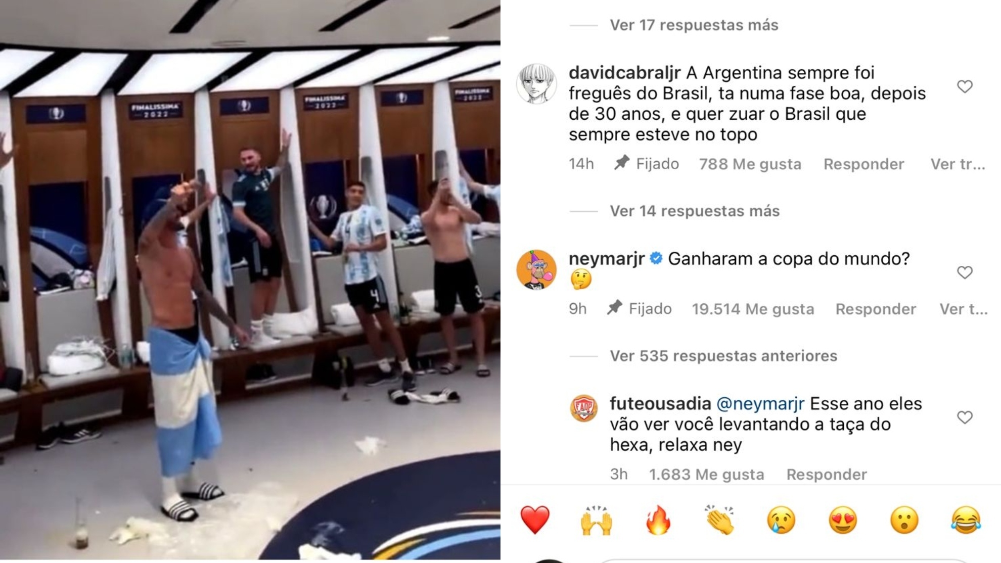 Neymar, irónico con Argentina por los festejos: ¿Ganaron la Copa del Mundo?