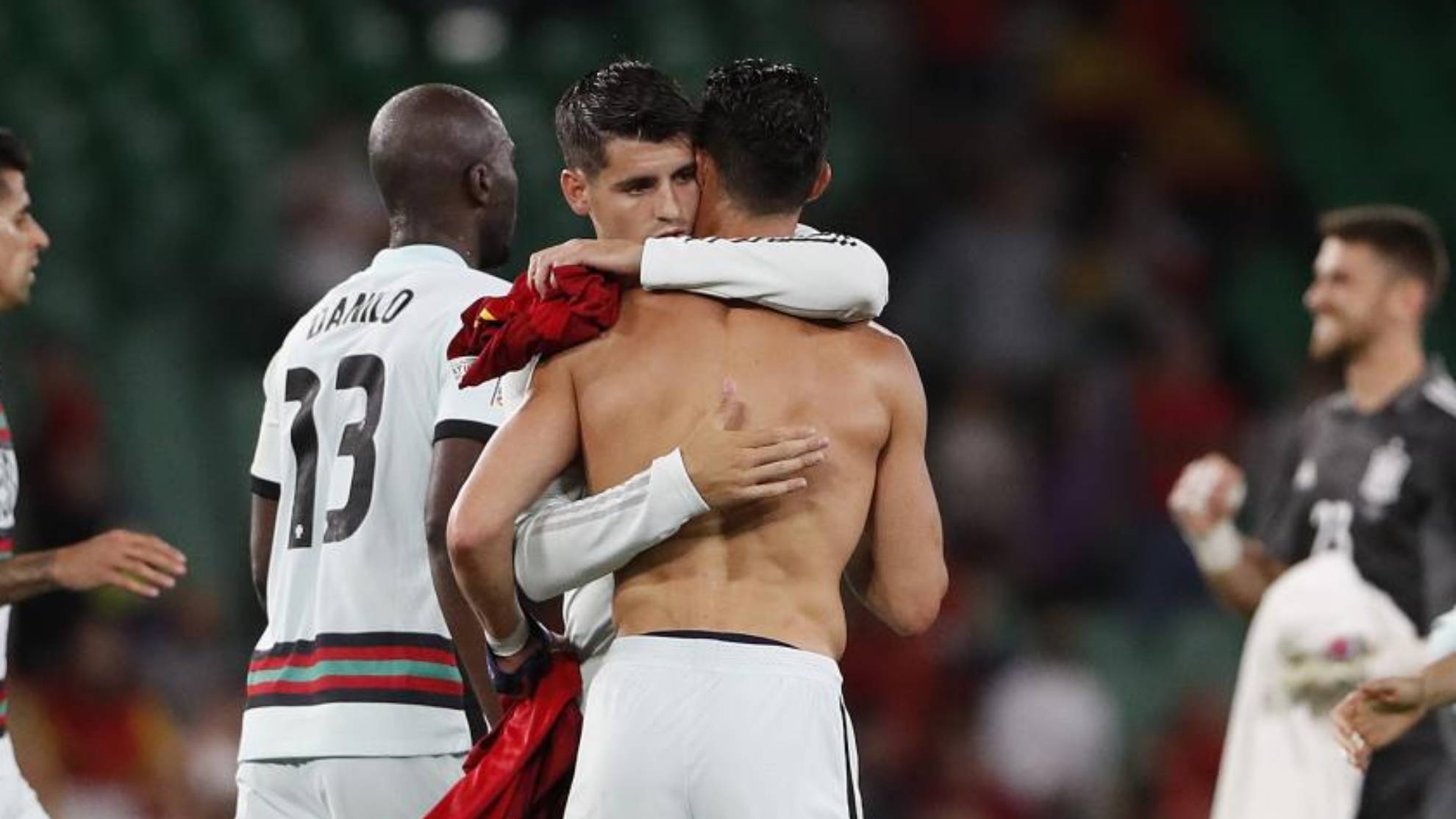 Álvaro Morata y Cristiano Ronaldo.
