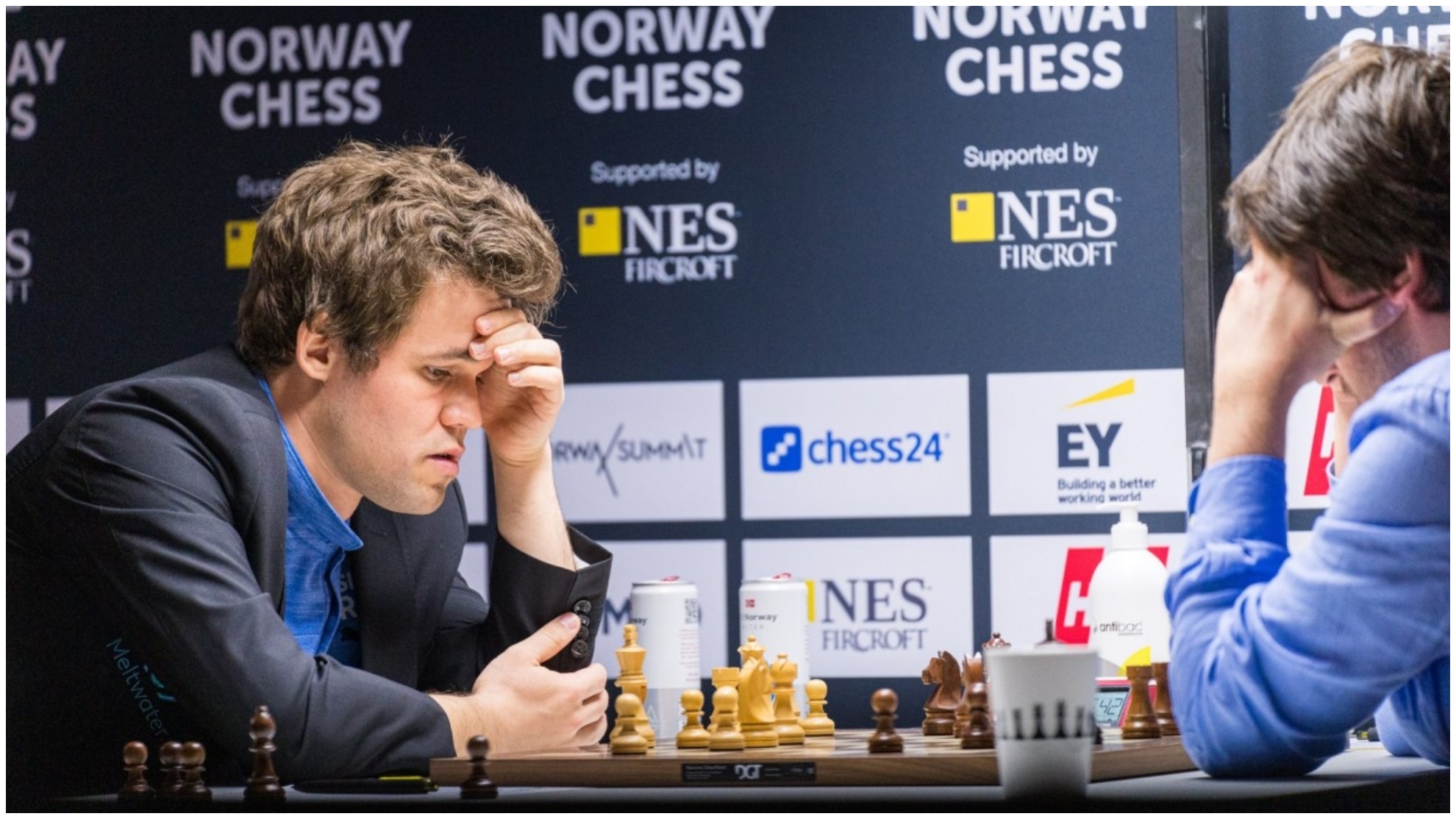 Magnus Carlsen, en una partida.