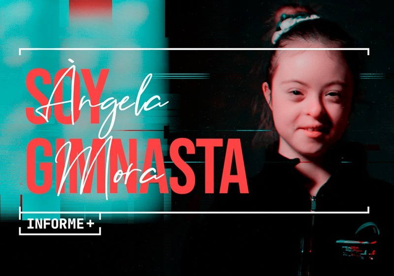 Cartel reportaje 'Angela Mora. Soy Gimnasta' de Informe +
