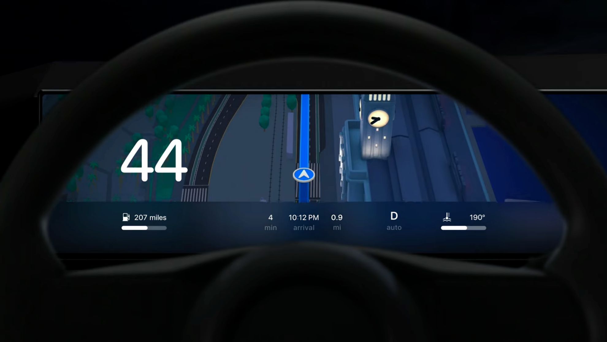 Apple CarPlay también integra el navegador en la cuadro de instrumentos.