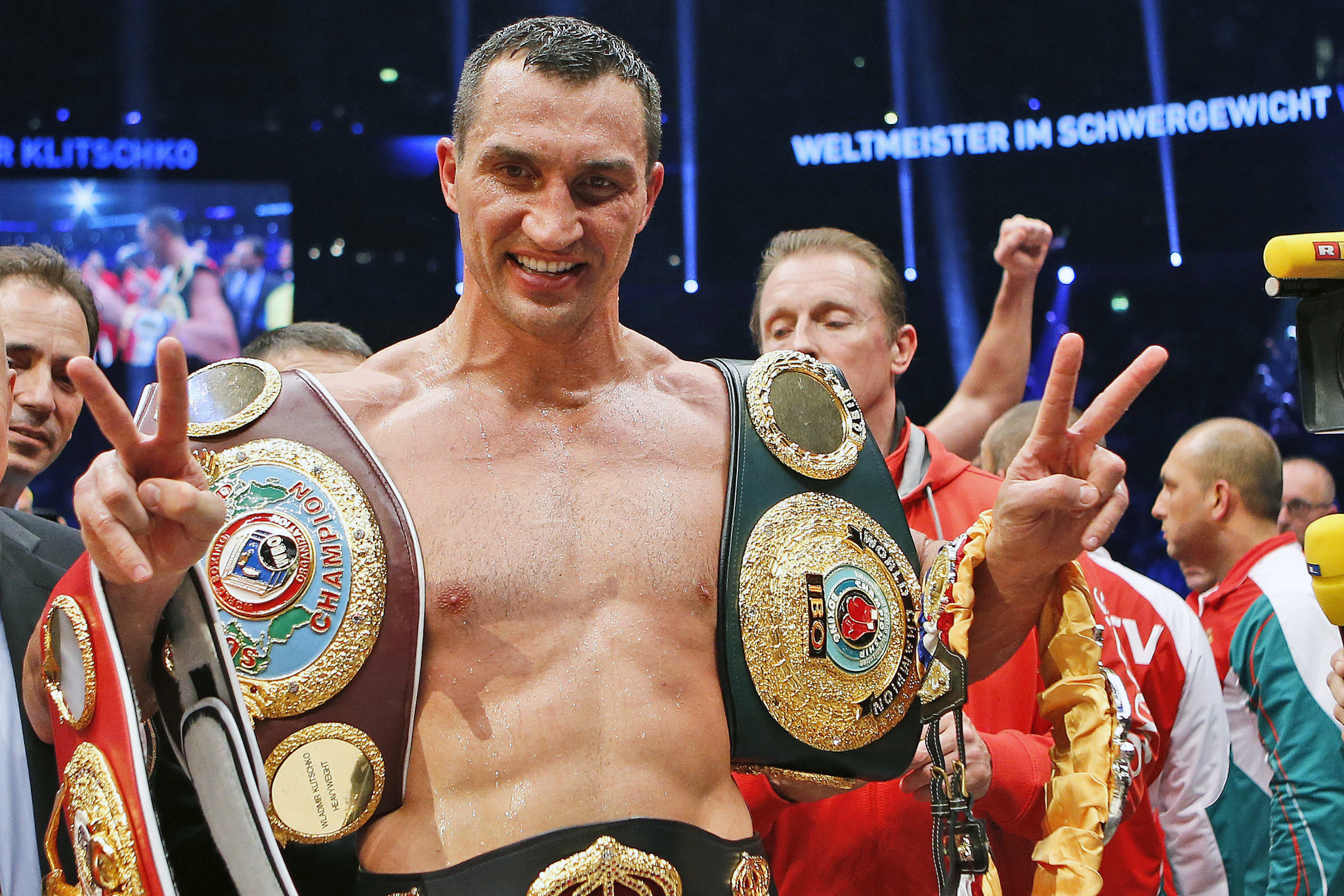 IBF, WBA, WBO and IBO champion Wladimir Klitschko, from Ukraine.