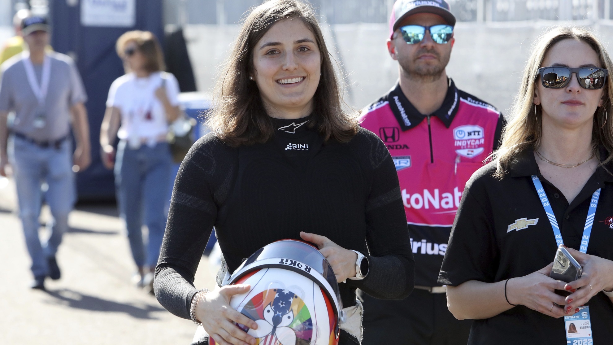 IndyCar driver Tatiana Calderon,