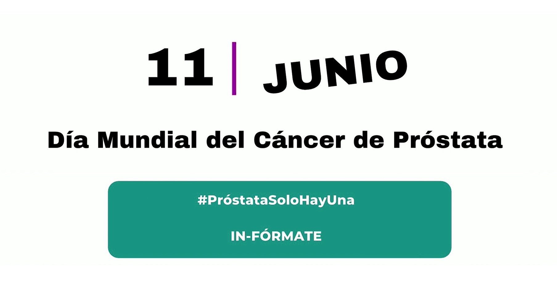 Cartel del día mundial del Cáncer de Próstata