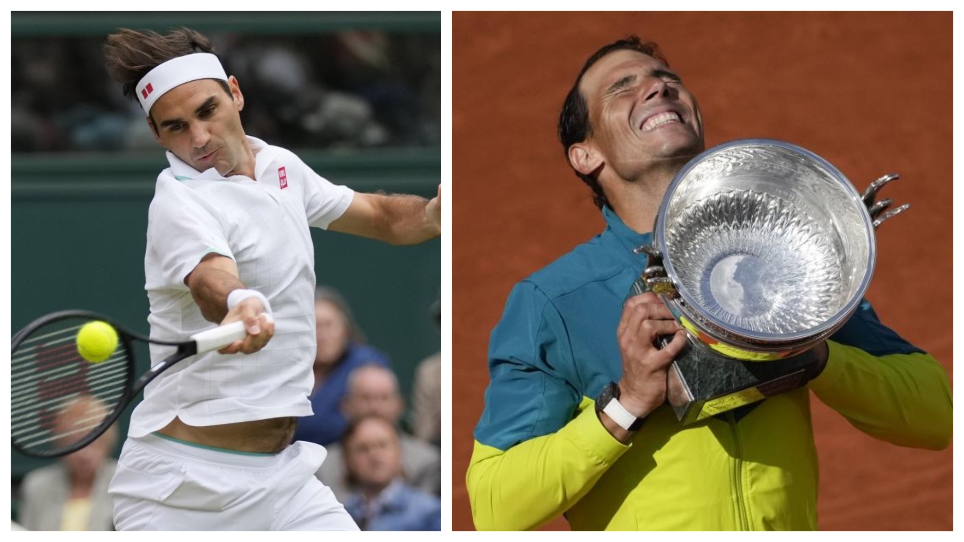 Roger Federer and Rafa Nadal.