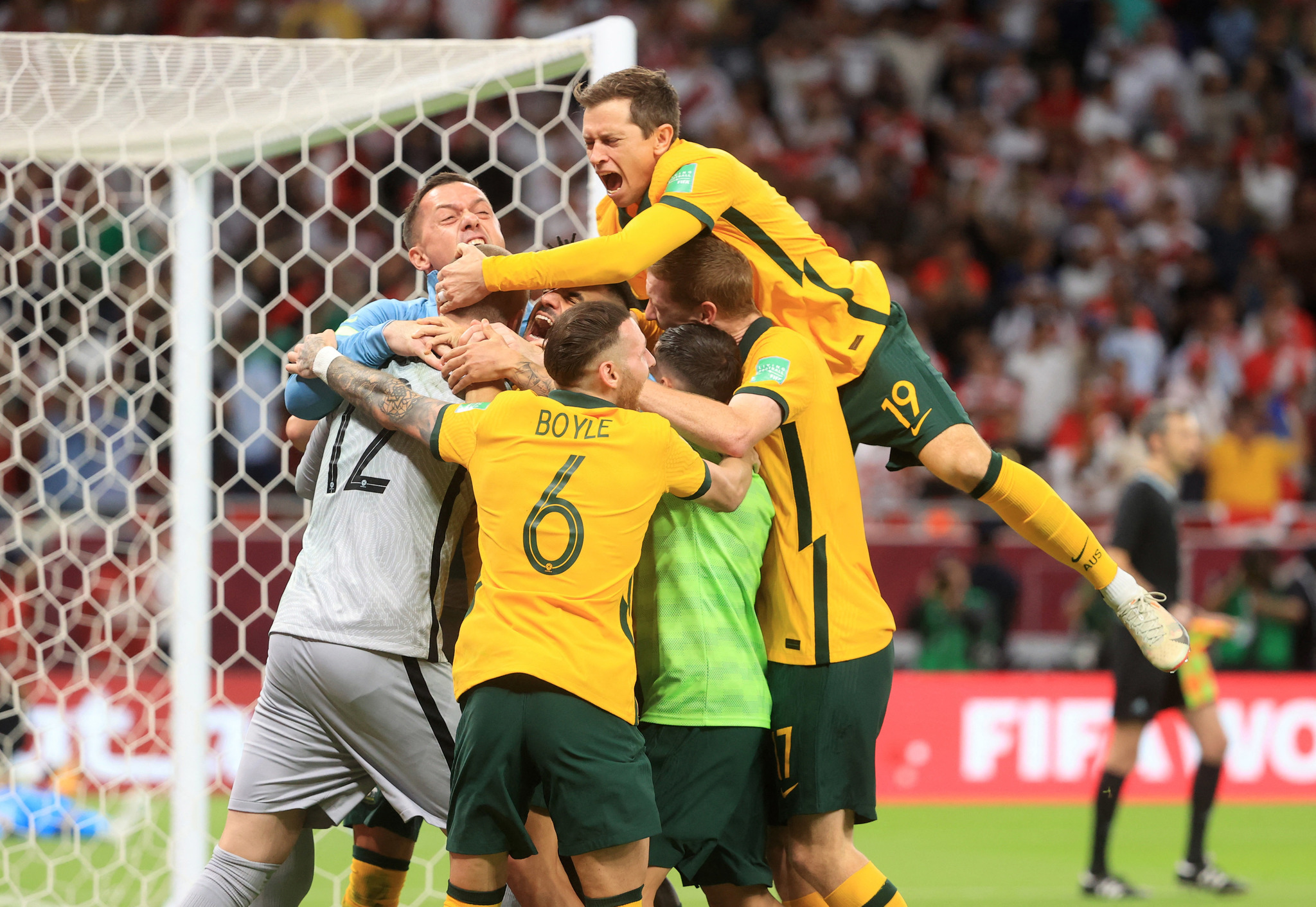 Australia logra el pase al Mundial de Qatar. Reuters.