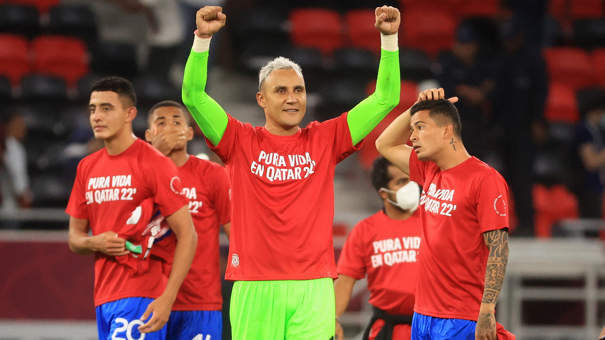 Keylor Navas está feliz por el pase de Costa Rica al Mundial.