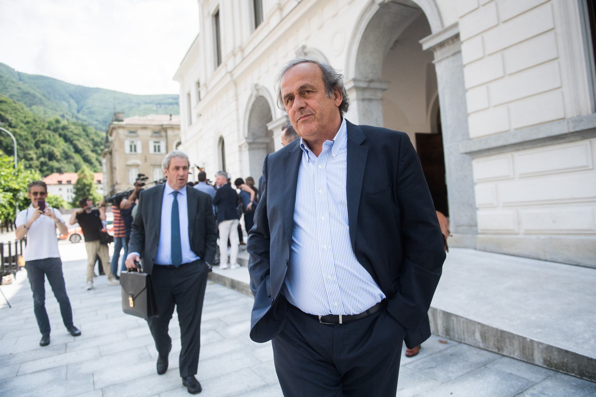 El expresidente de la Asociación Europea de Fútbol (UEFA) Michel Platini.