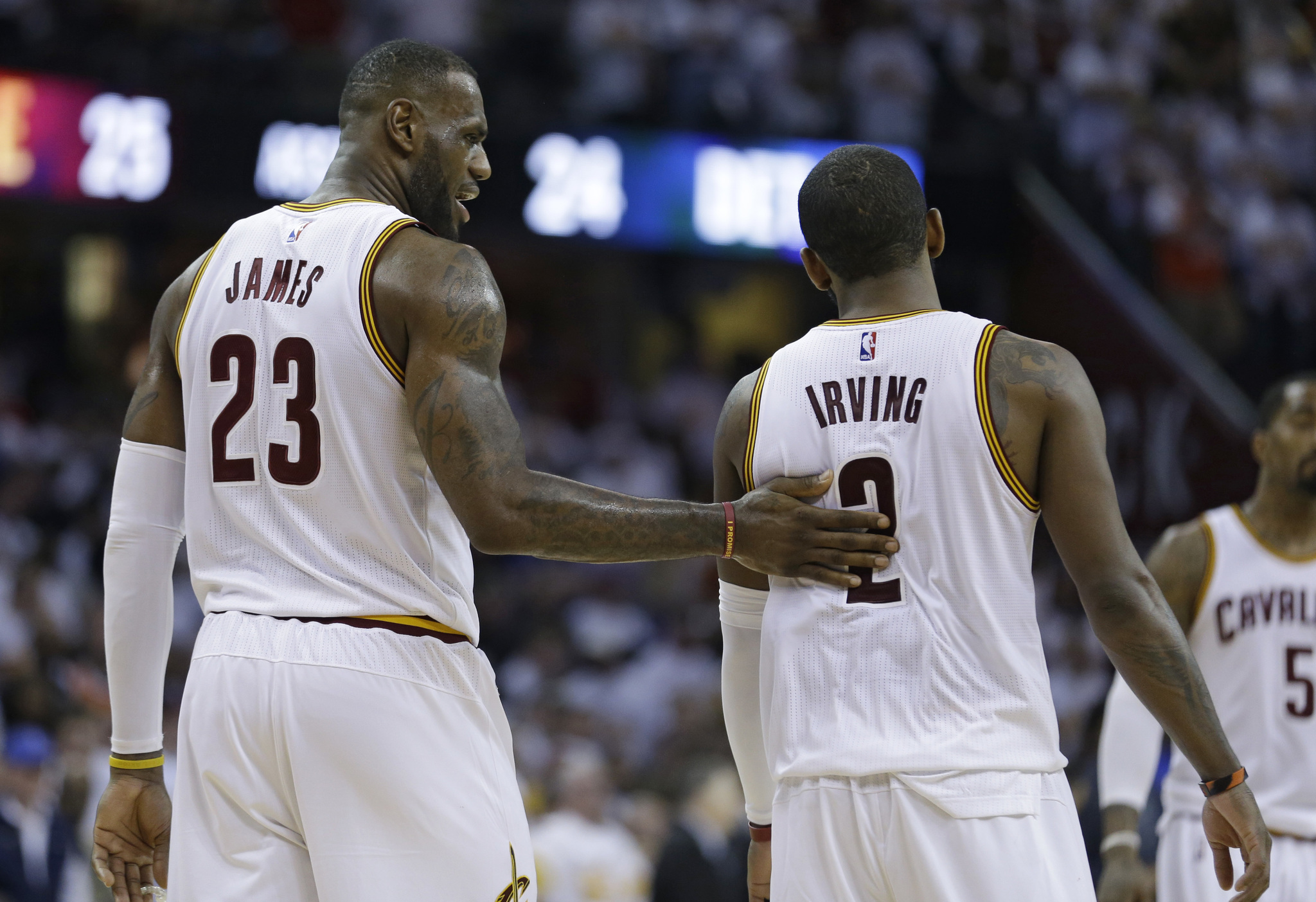 Kyrie Irving and LeBron James played three seasons together in Cleveland.