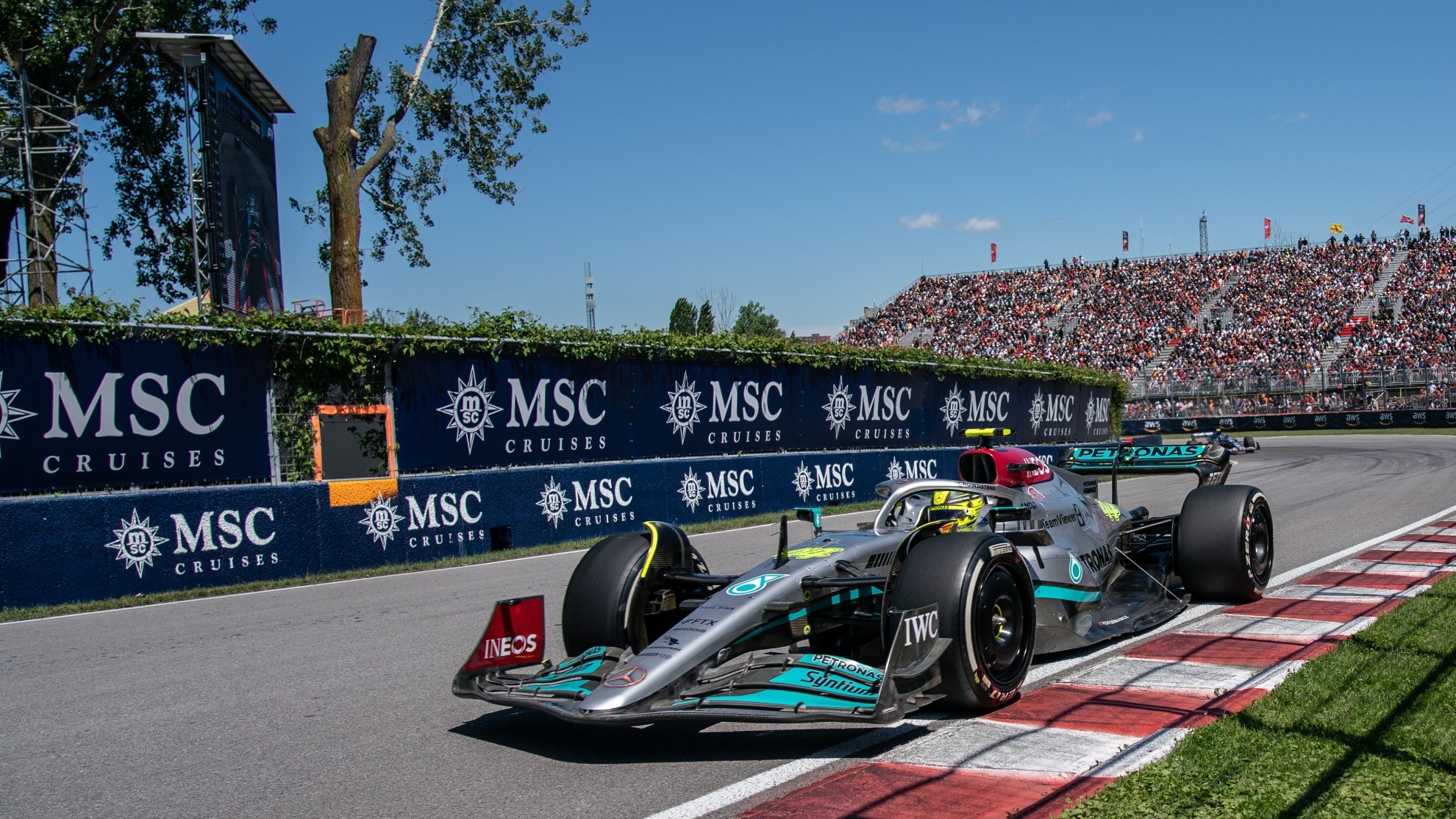 El Mercedes de Lewis Hamilton en Canadá