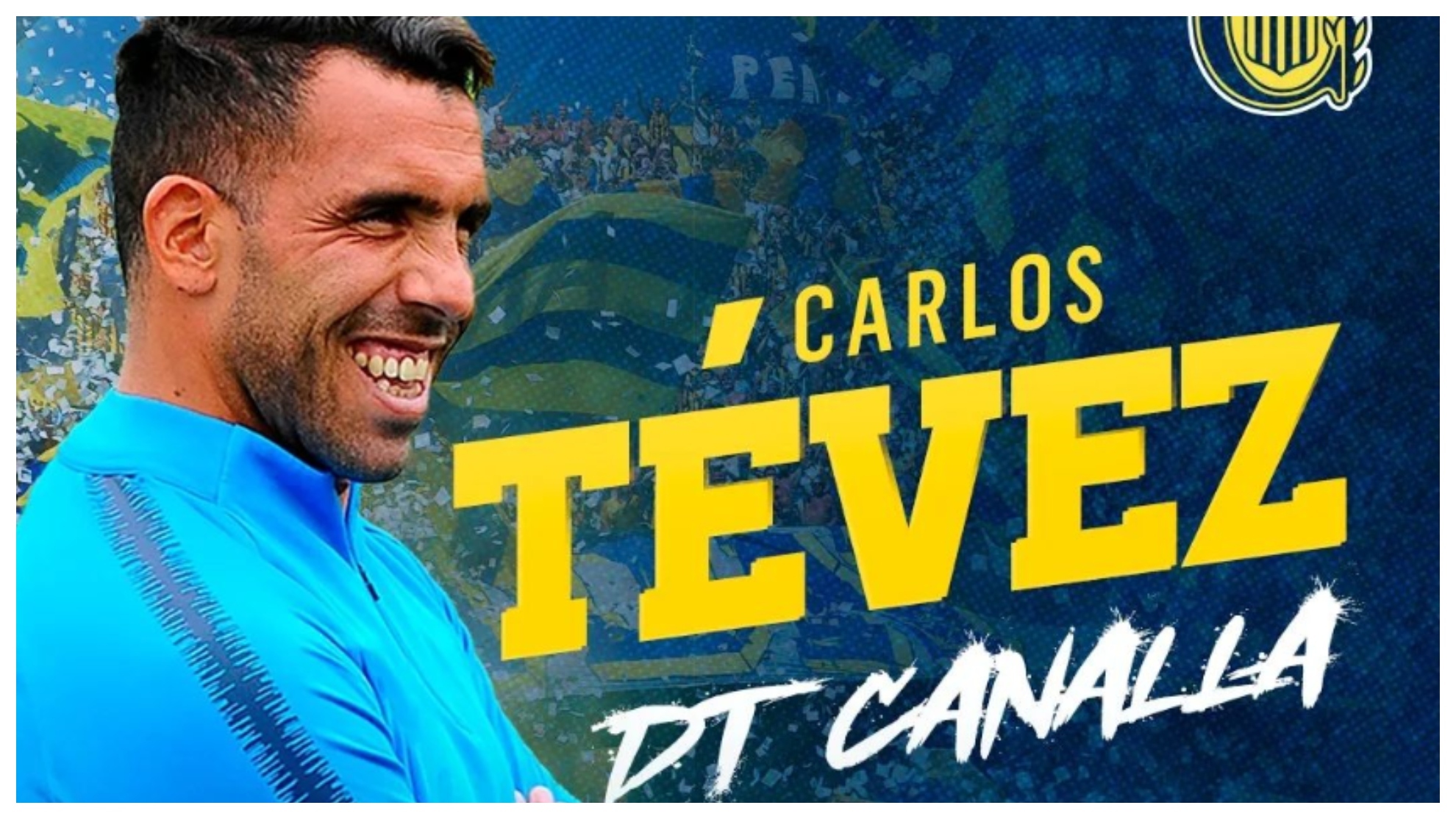 Carlos Tévez, entrenador de Rosario Central.