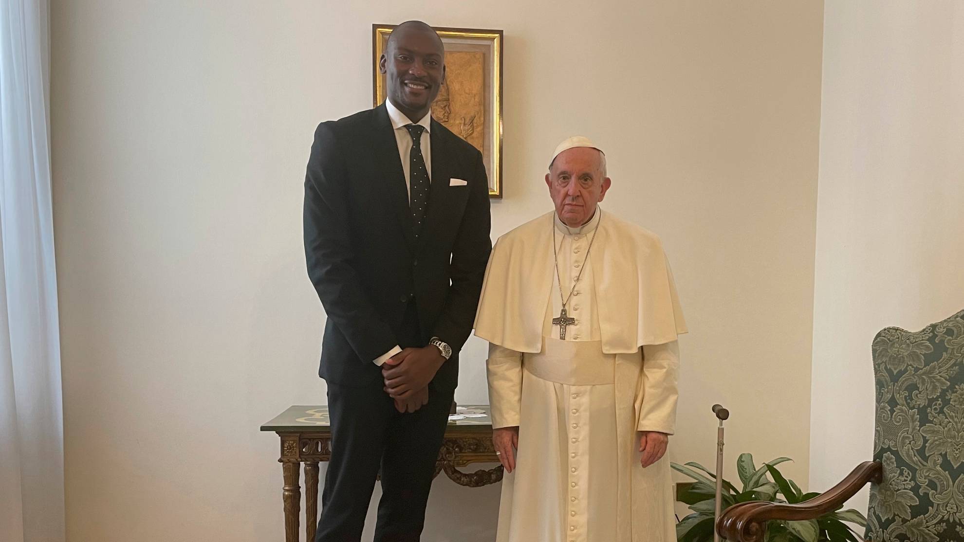 NBA's Biyombo brings Congo to the Pope Francis after trip canceled