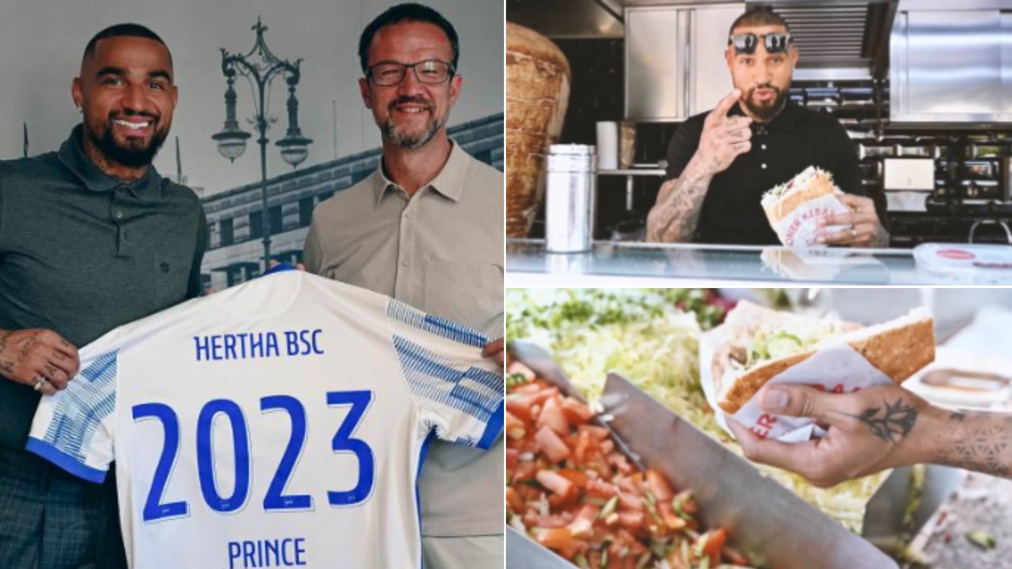La épica renovación de Kevin-Prince Boateng con el Hertha: ¡regalará 2023 kebabs!
