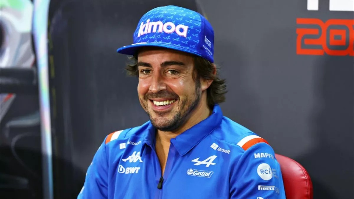 Fernando Alonso, en una rueda de prensa de esta temporada.