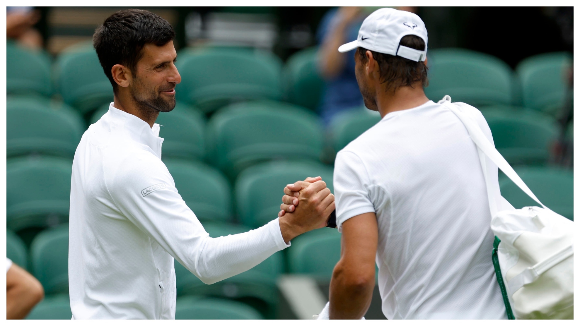 Djokovic y Nadal se saludan en Wimbledon