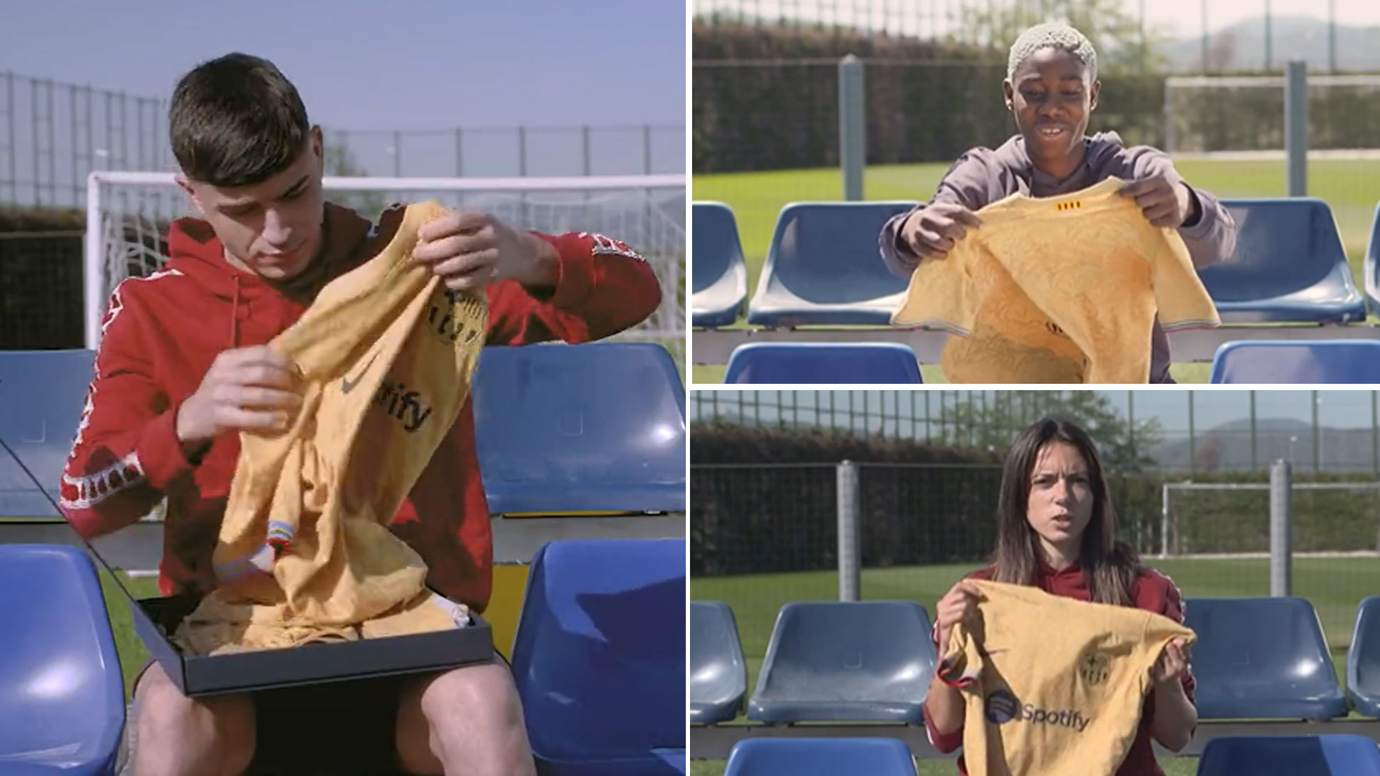 Futbolistas del Barça reaccionan a la nueva segunda equipación: "¡Es camiseta de títulos!"