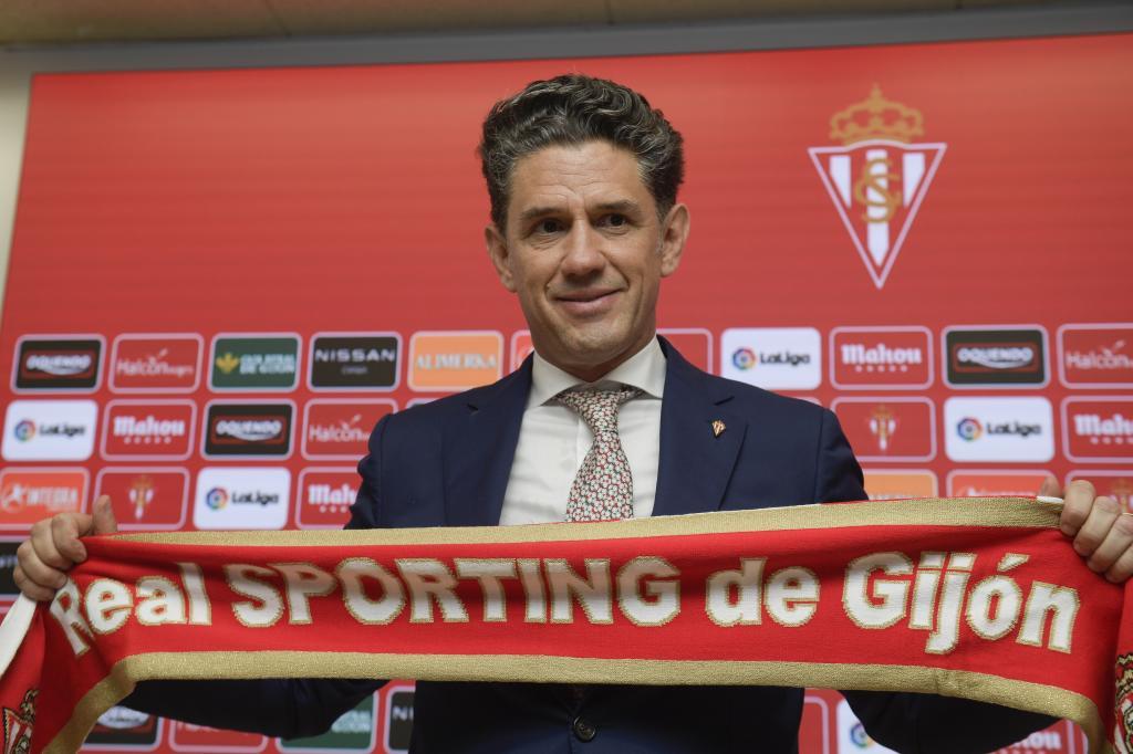 Alejandro Irarragorri, durante la presentación de la nueva junta directiva del Sporting