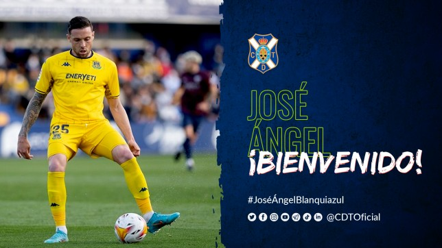La imagen con la que el Tenerife ha anunciado el fichaje de José Ángel.