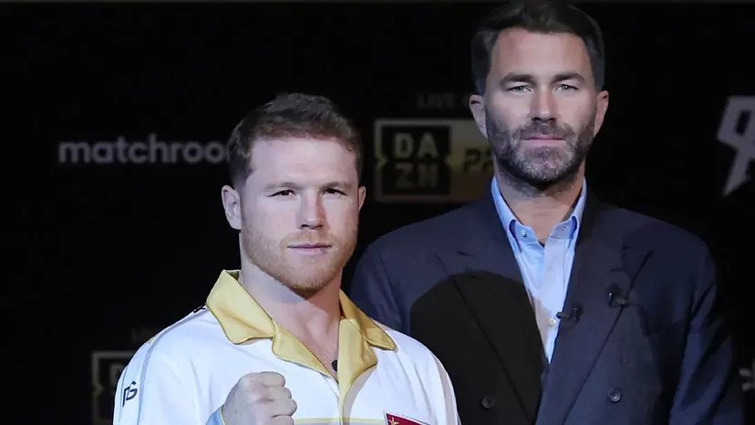 Canelo with Hearn.