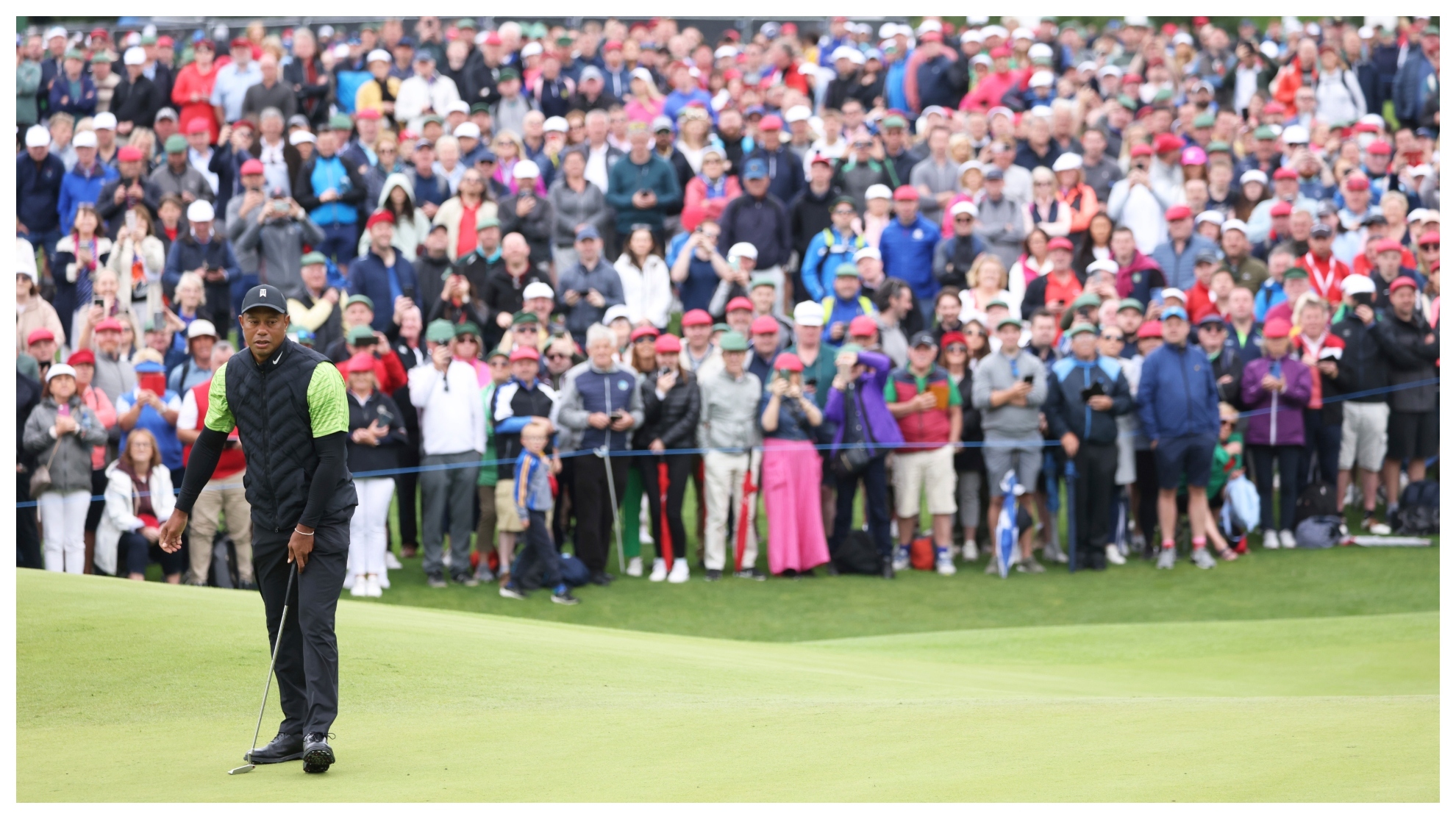 Tiger Woods, apoyado por una legión de seguidores en Irlanda