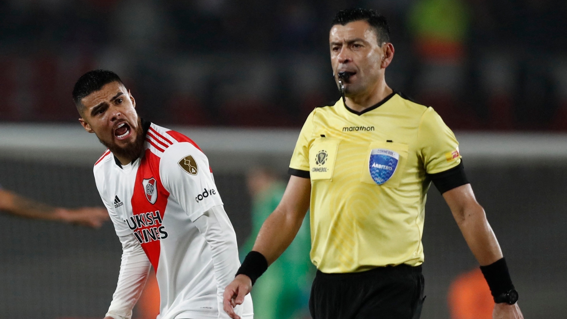 Polémico gol de River Plate que es anulado por el VAR en los últimos minutos