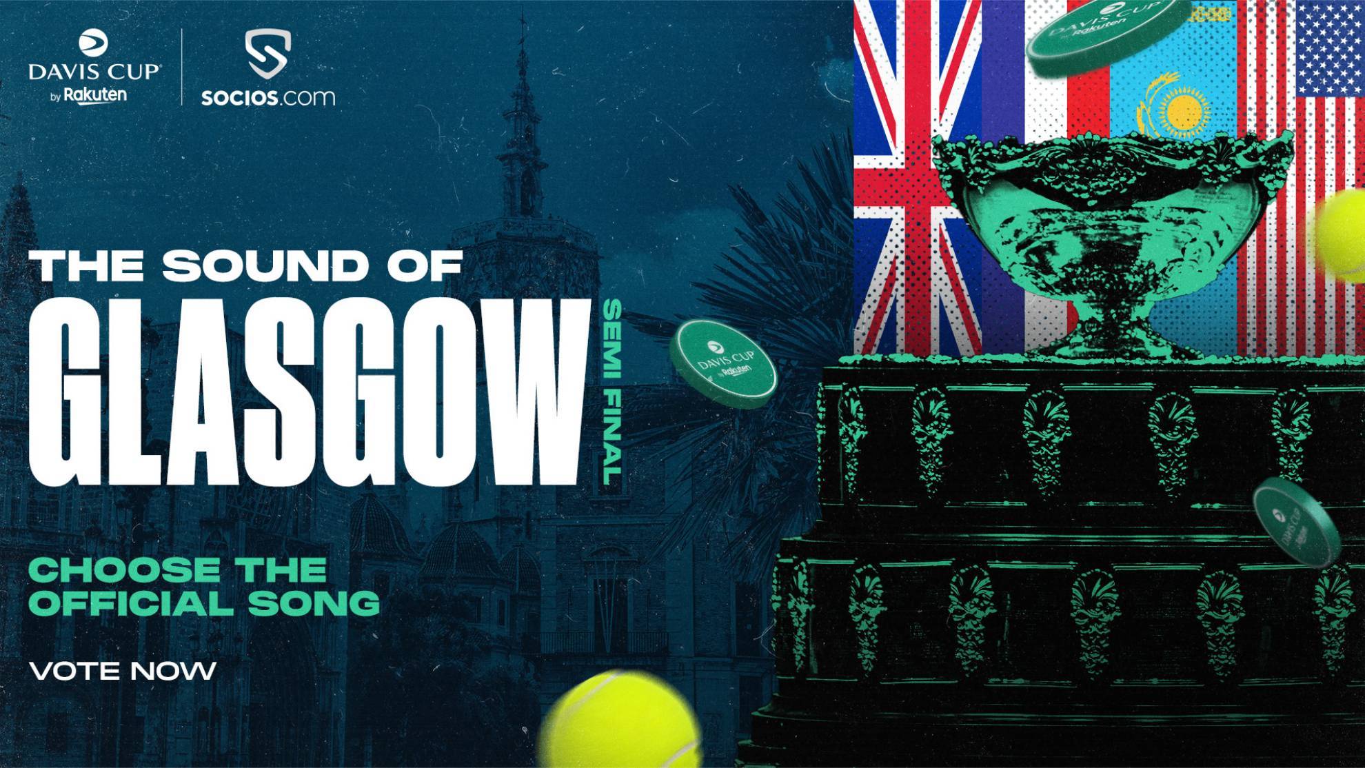 Select Davis Cup music with Socios.com
