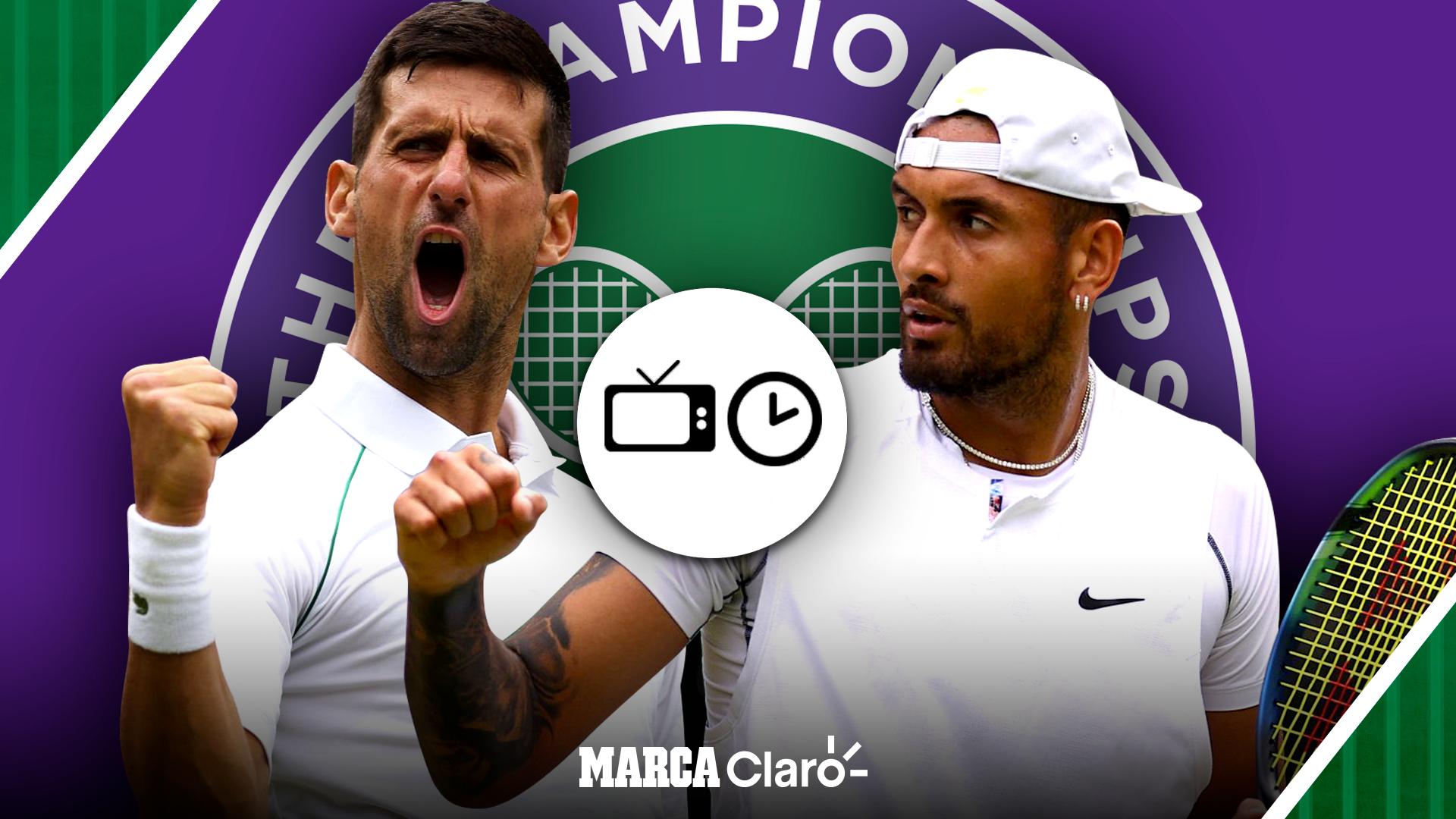 Djokovic vs Kyrgios, en vivo: Horario y dónde ver por TV y online la Final de Wimbledon 2022.