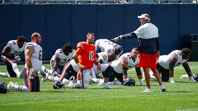 Dynamic Stretching Routine: The Chicago Bears during the off-season