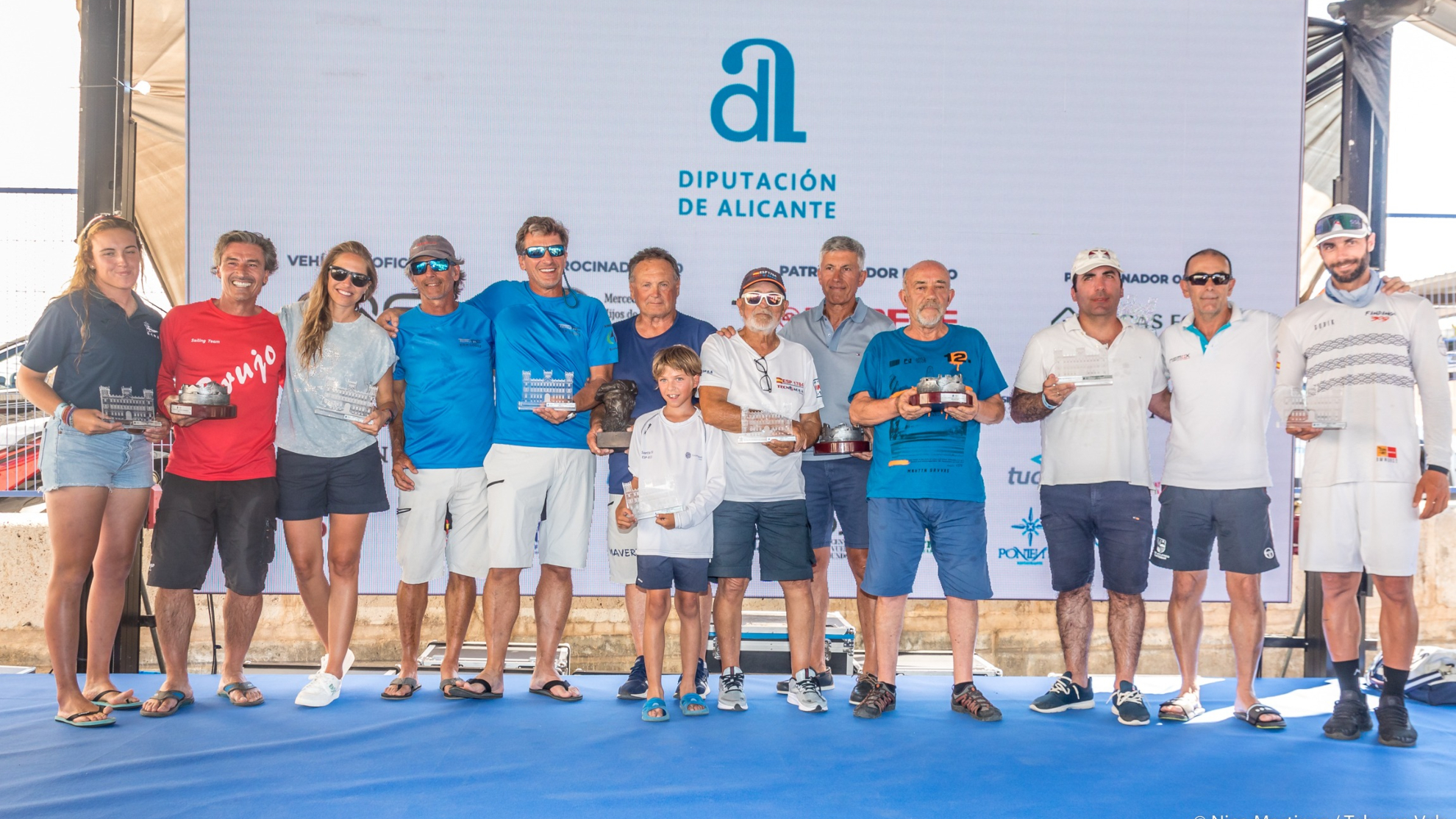 Los premiados en el 26º Tabarca Vela Diputación de Alicante.