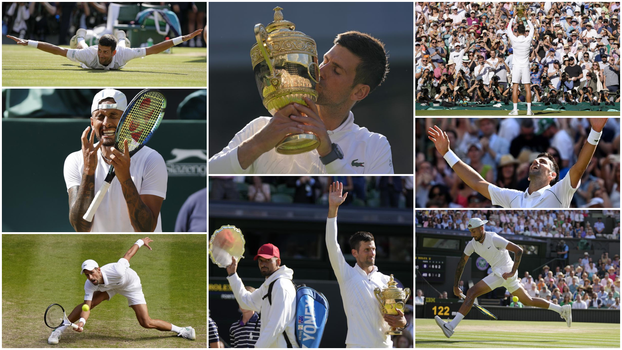 Así celebra Djokovic su 21 Grand Slam