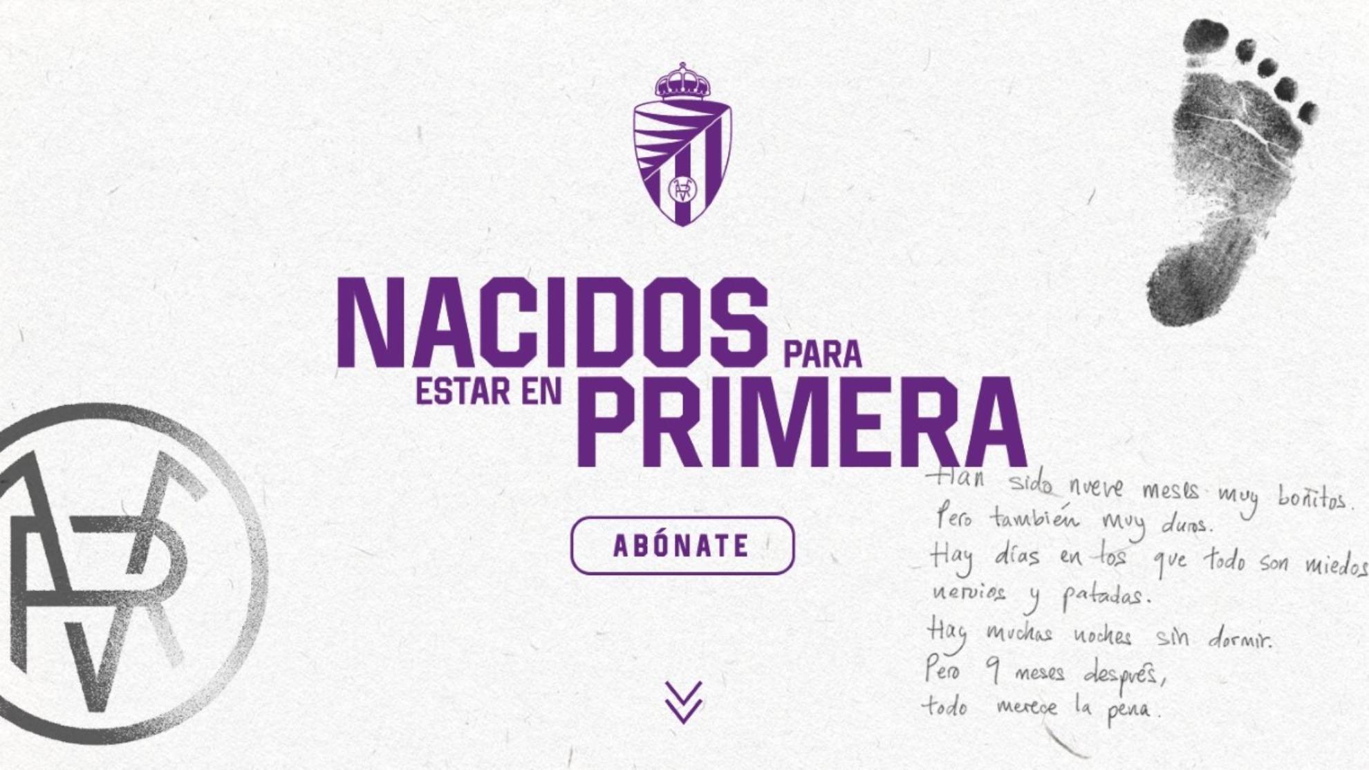 Imagen de la campaña de abonos del Valladolid.