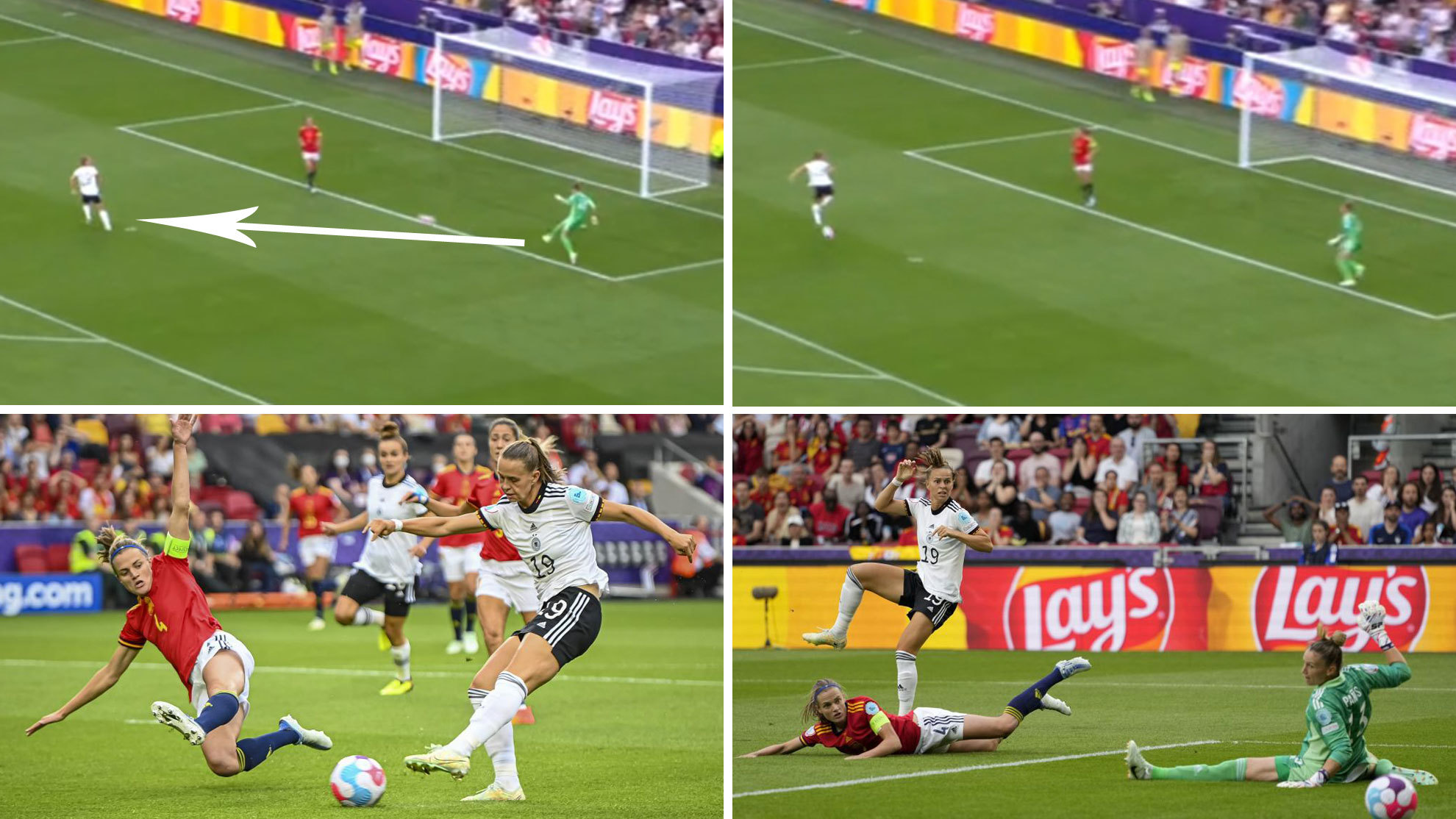 Un error de Sandra Paños da alas a Alemania: ¡gol regalado en el minuto 3!