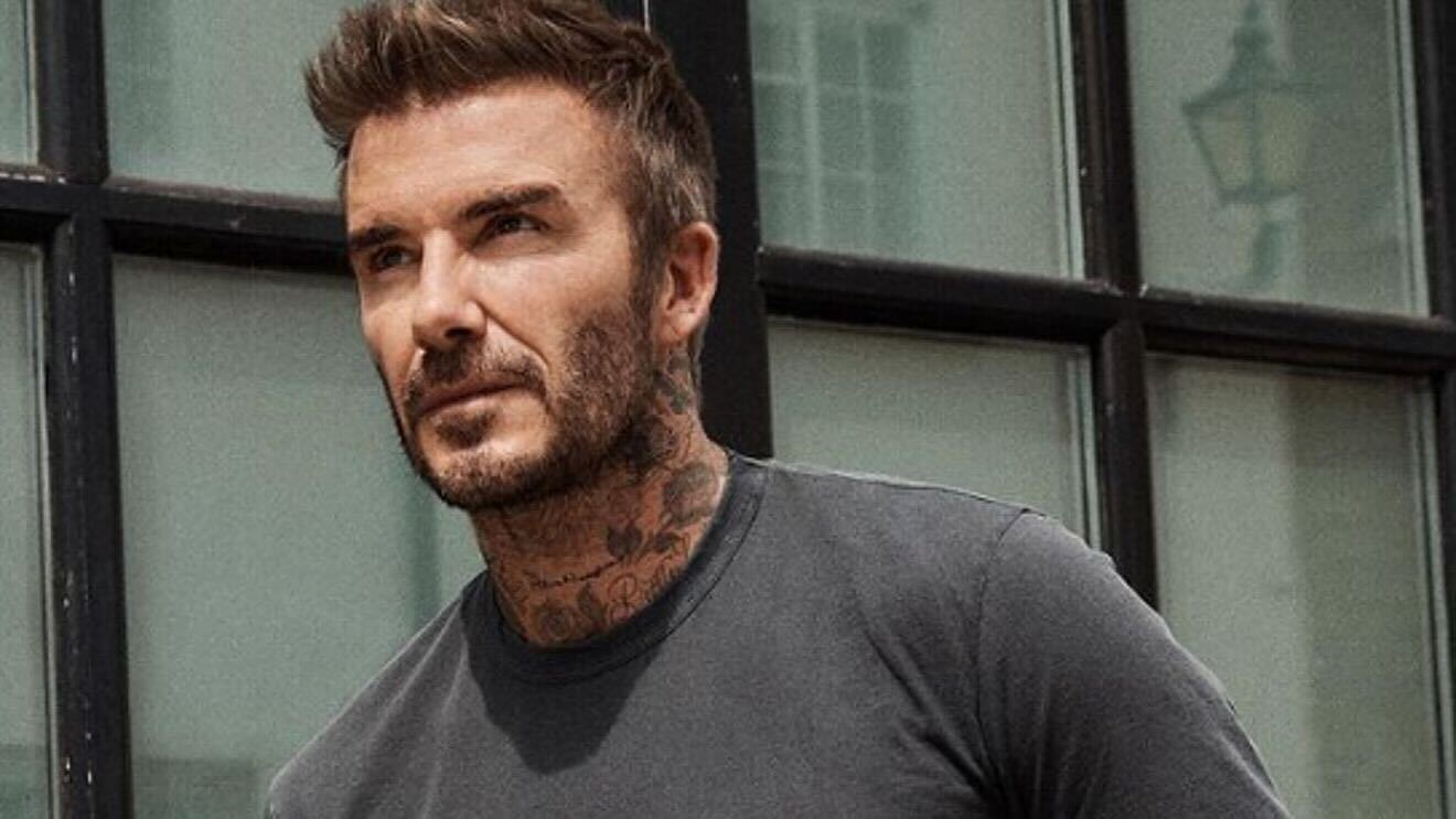 David Beckham posa en sus redes.