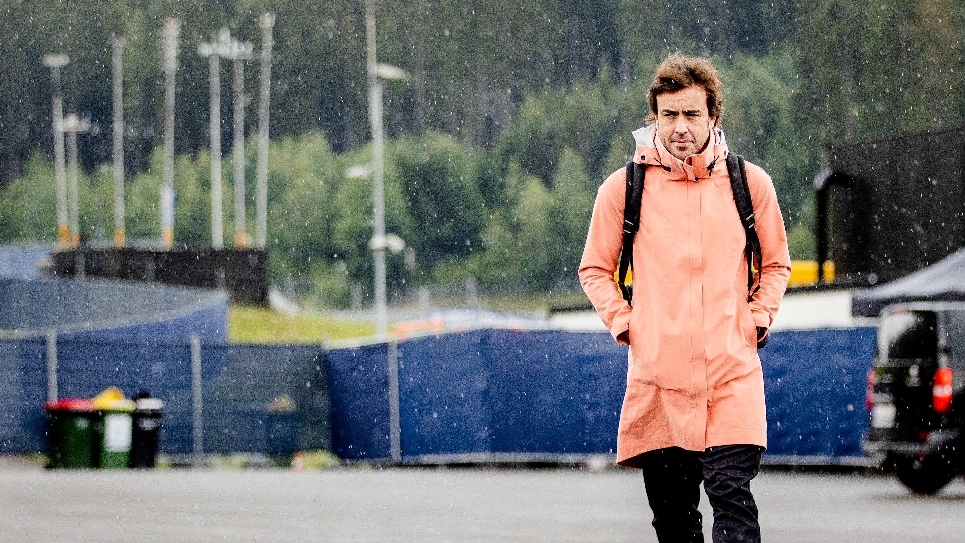 Fernando Alonso durante el GP de Austria