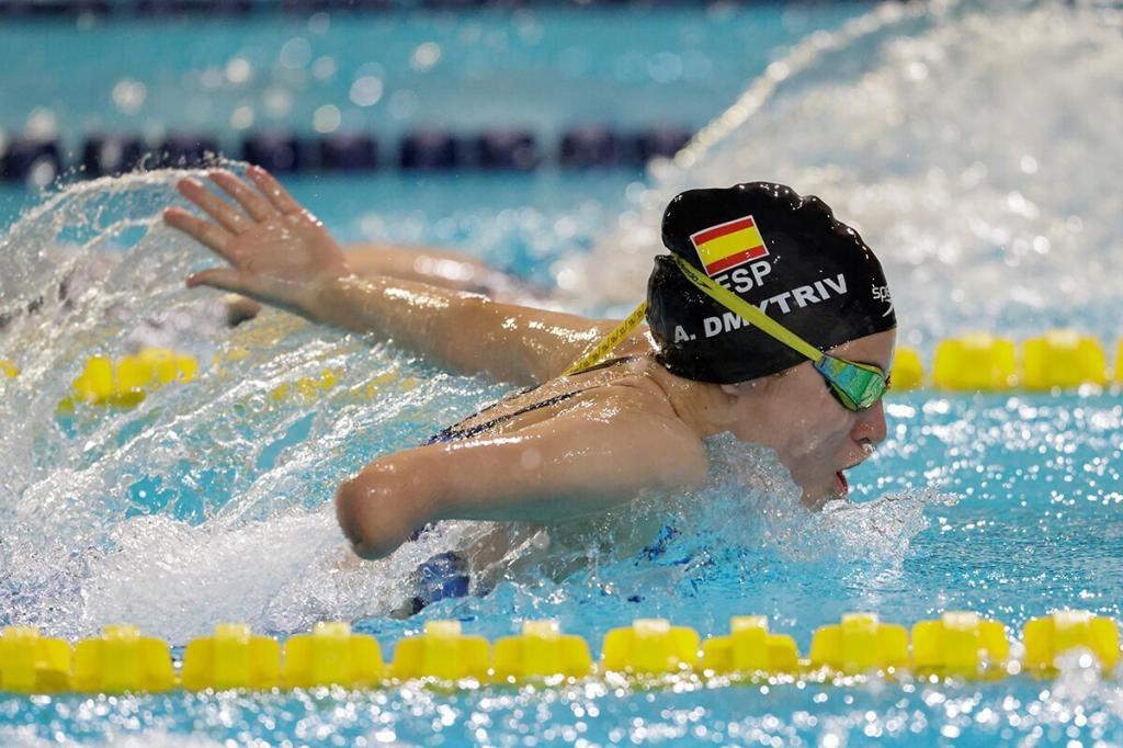 Anastasiya Dmytriv, del porgrama AXA de Promesas, en el Mundial de natacin.