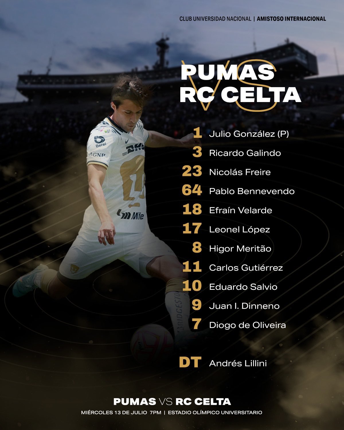 Pumas vs Celta de Vigo: Resumen, goles y mejores jugadas del partido amistoso internacional en CU