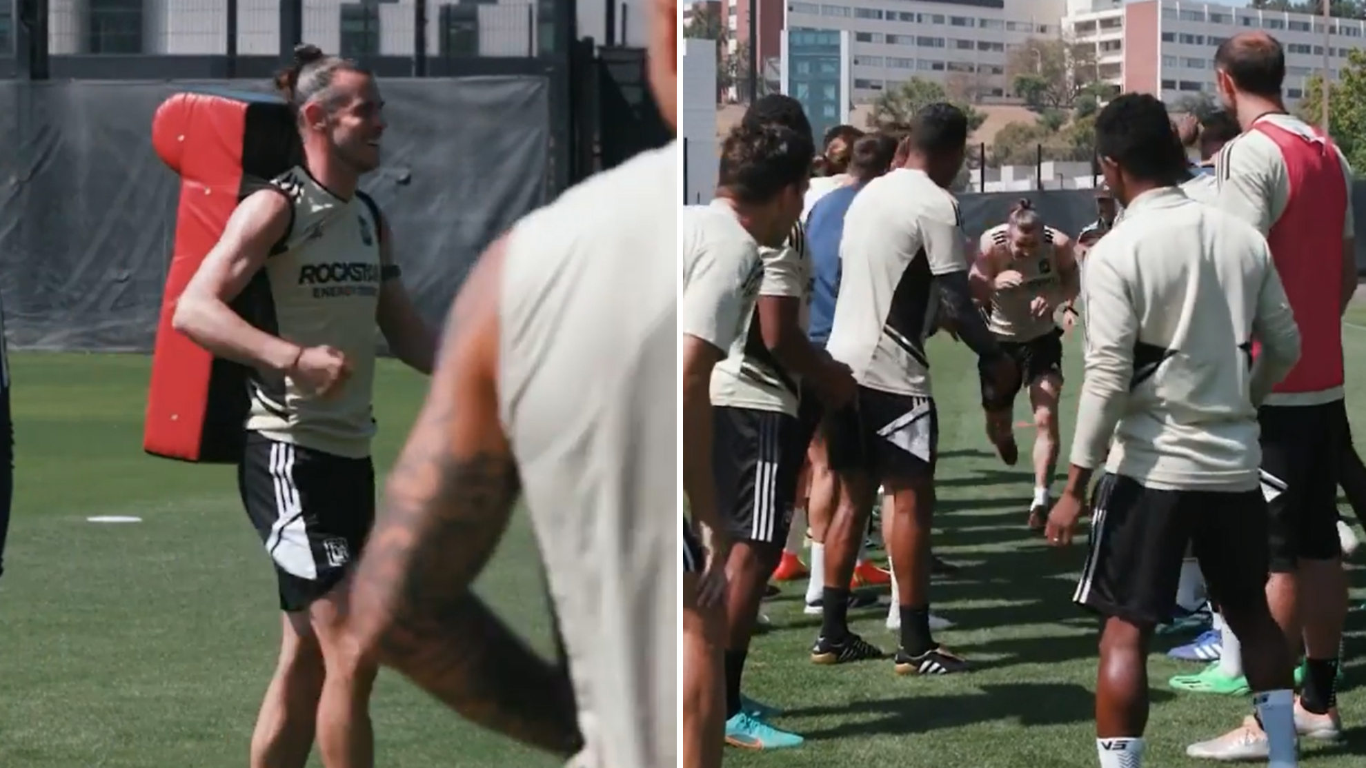 Todo son risas en Los Ángeles con Bale: pasillo y collejas en el día de su cumpleaños
