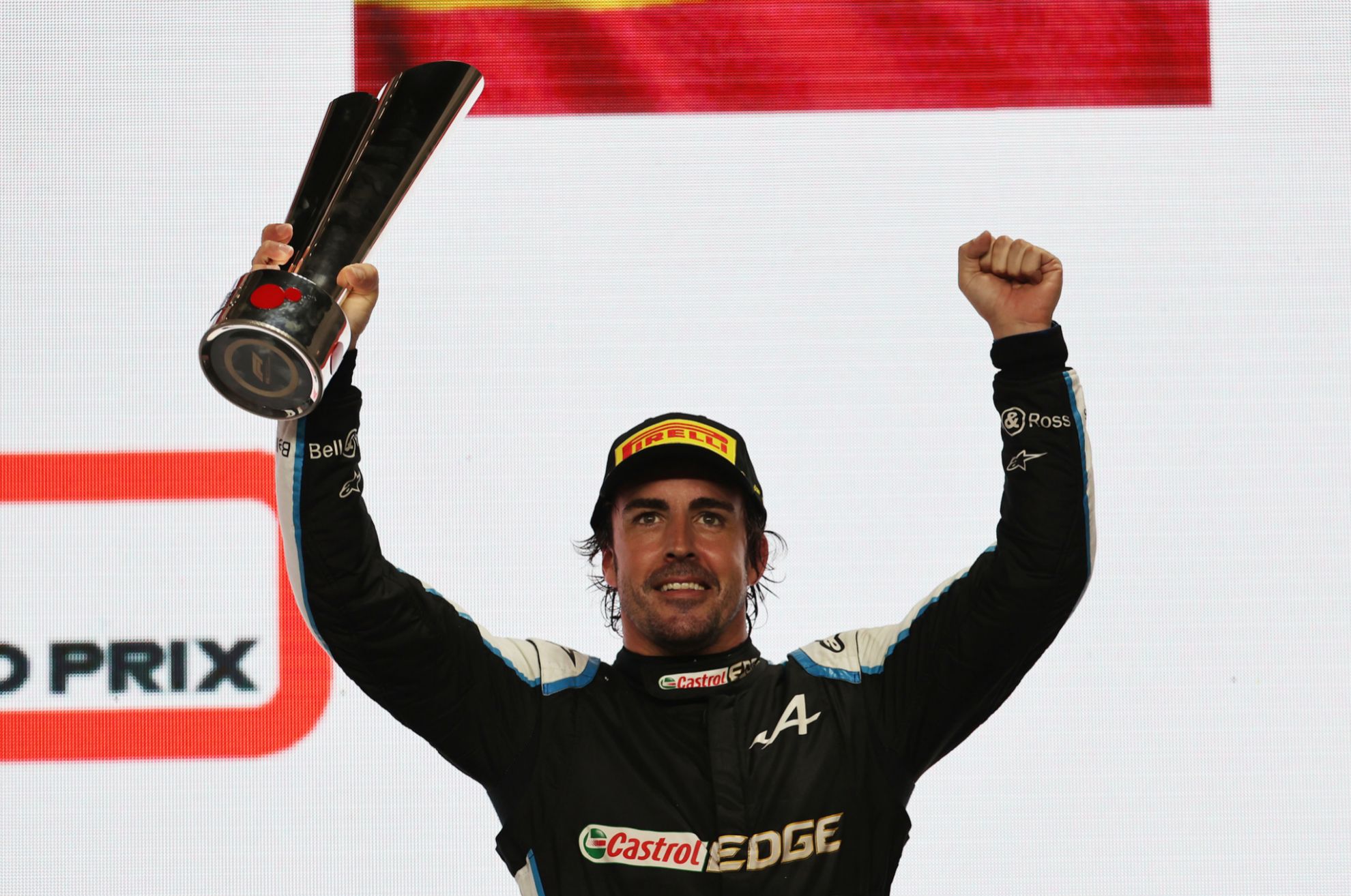 El ltimo podio de Alonso lleg en Catar 2021.