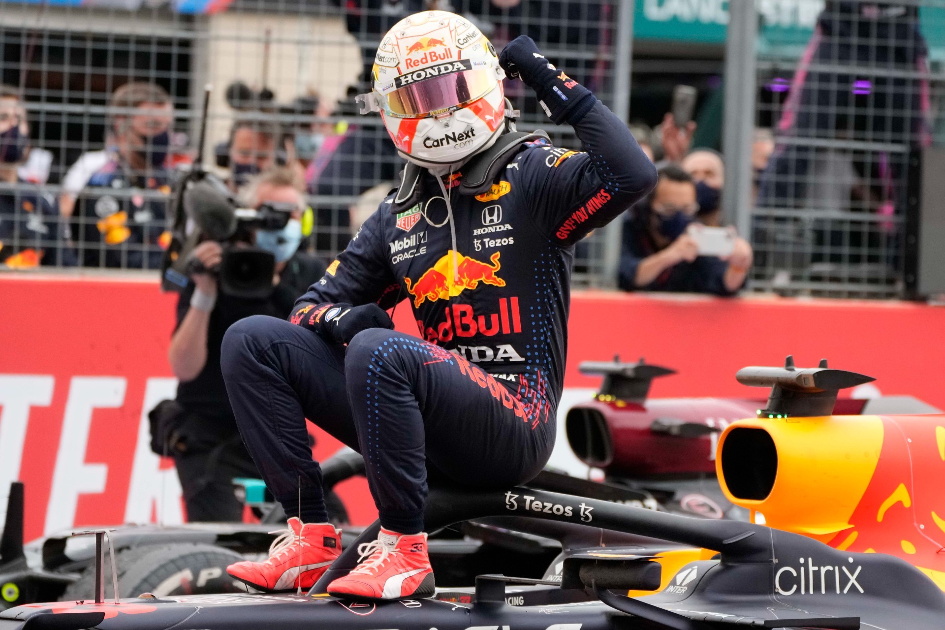 El Gran Premio de Francia de 2021 fue el primero en el que Checo Pérez y Max Verstappen compartieron podio.