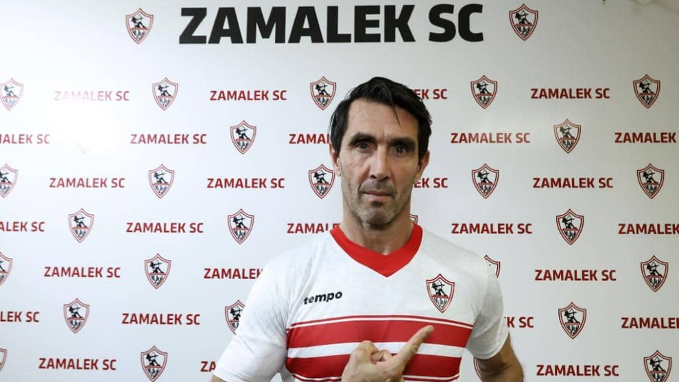 Presentación de Mateo Garralda como técnico del Zamalek /